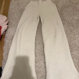 SKIMS Cream Textured Lounge Pants
